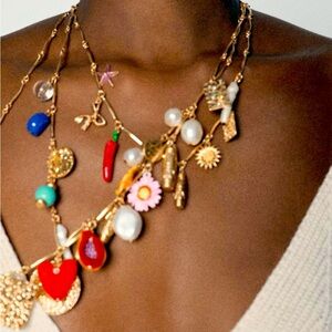 Zara charm necklace
